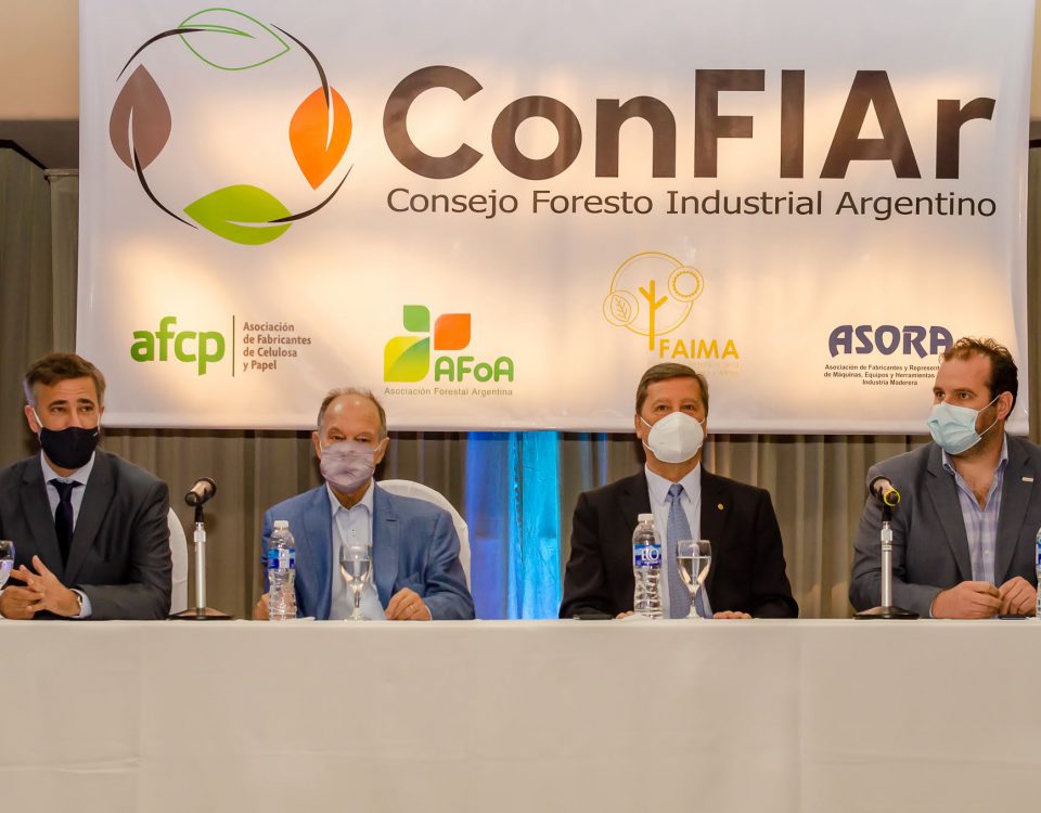 Imagen: de izquierda a derecha: Román Queiroz (FAIMA); Osvaldo Vassallo (AFoA); Claudio Terrés (AFCP) y Osvaldo Kovalchuk (ASORA).